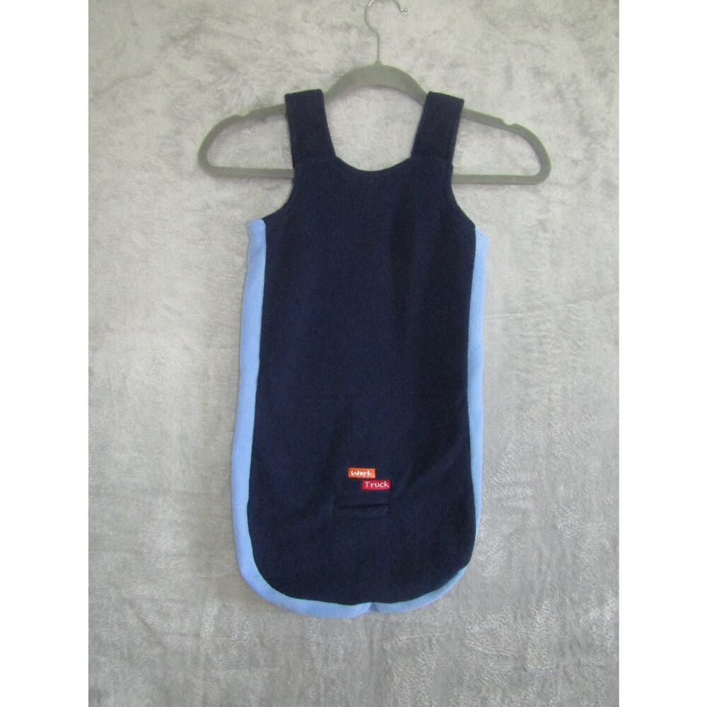 Baby Okie Dokie Fleece Sleep Sack 6-9 Months Blue Construction Trucks Embroidere